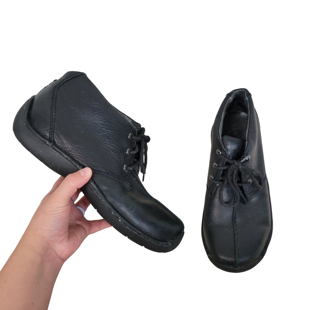 Dansko Leather Lace Up Chukka Ankle Boots Black Size 42 US 11.5/12